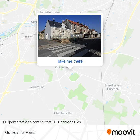 Guibeville map