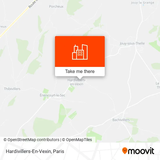 Hardivillers-En-Vexin map
