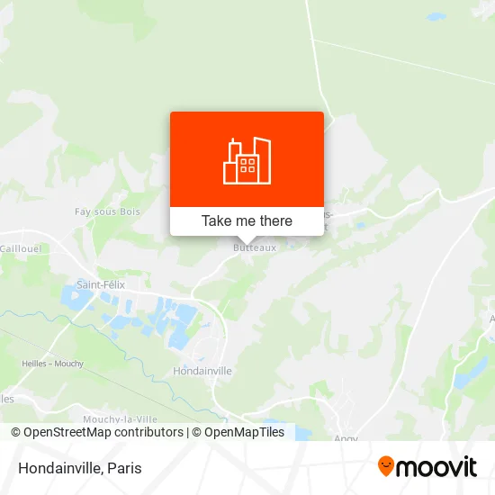 Mapa Hondainville