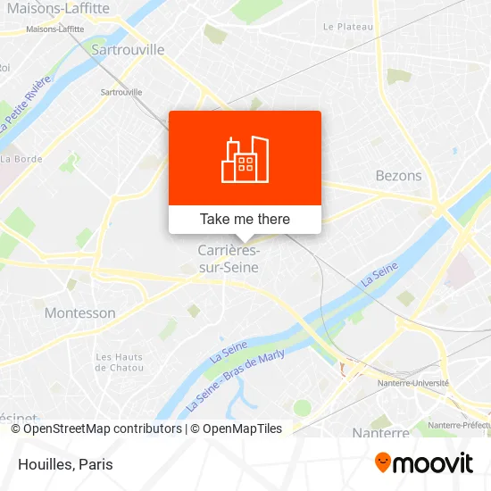 Houilles map