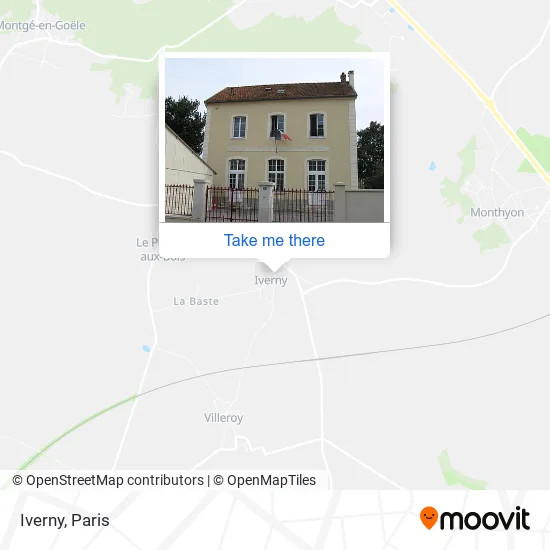 Iverny map