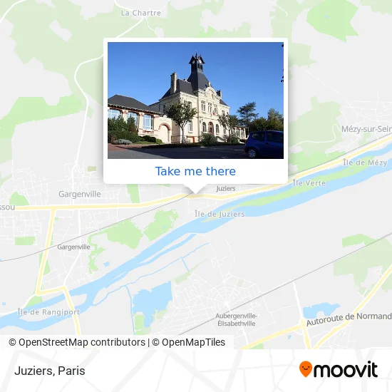 Juziers map