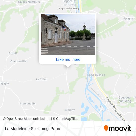 La Madeleine-Sur-Loing map