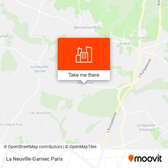 Mapa La Neuville-Garnier