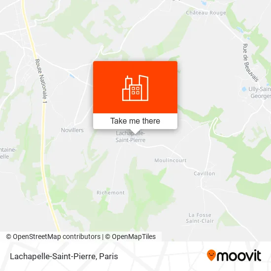 Mapa Lachapelle-Saint-Pierre