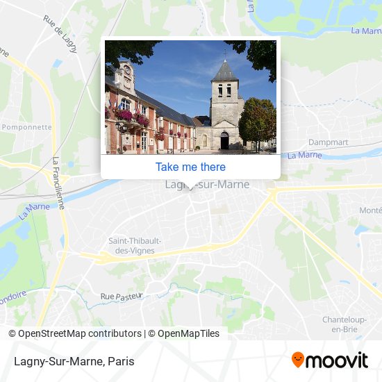 Mapa Lagny-Sur-Marne