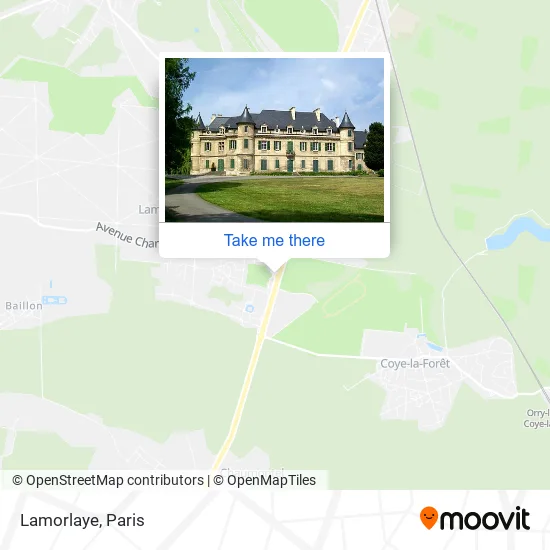 Lamorlaye map