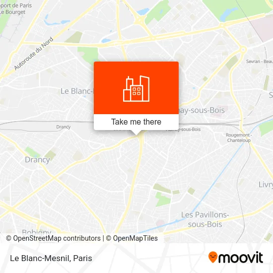Le Blanc-Mesnil map