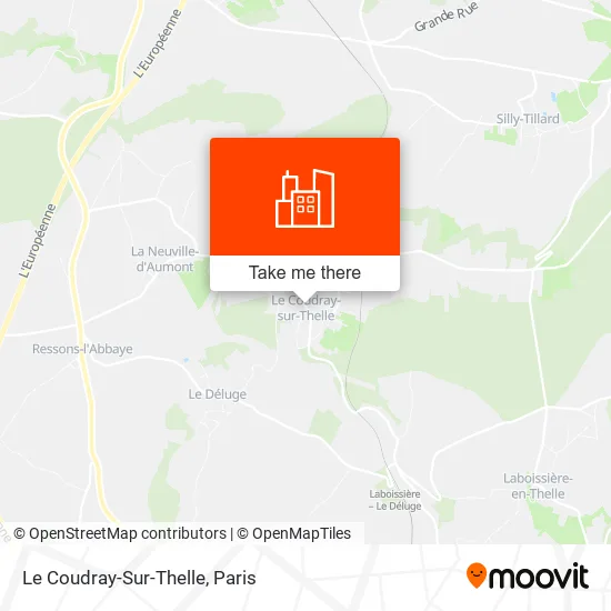 Le Coudray-Sur-Thelle map