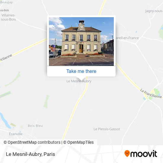 Le Mesnil-Aubry map