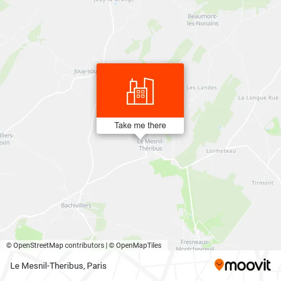 Le Mesnil-Theribus map
