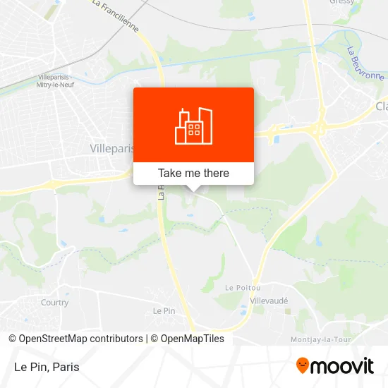 Le Pin map