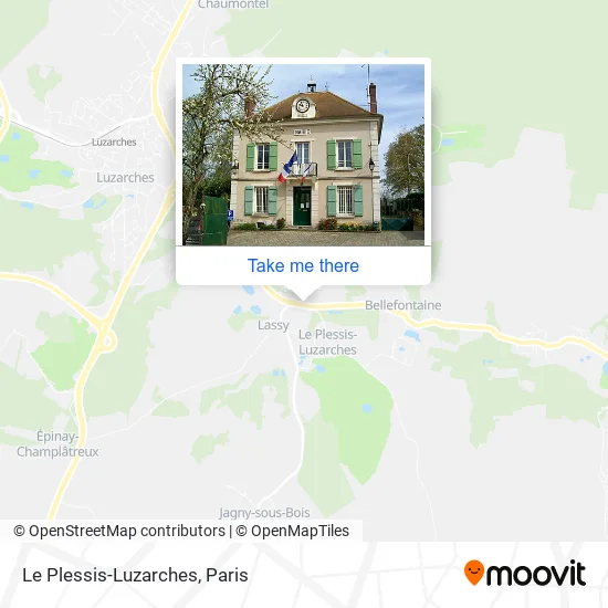 Le Plessis-Luzarches map