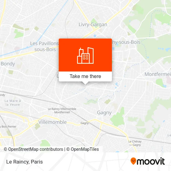 Le Raincy map