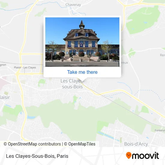 Les Clayes-Sous-Bois map