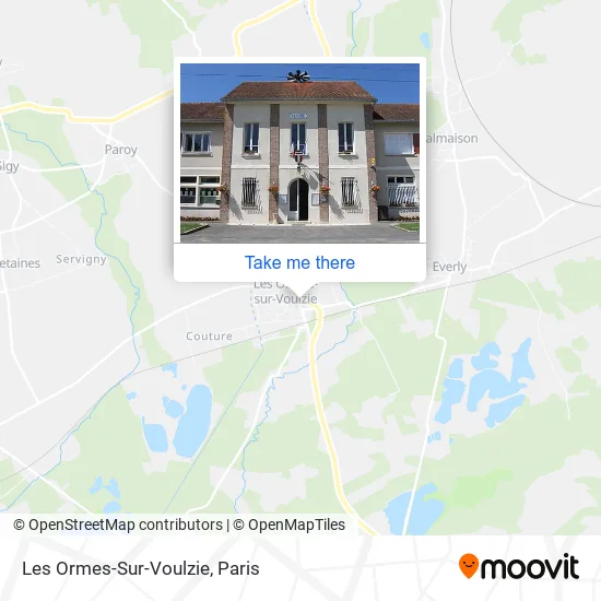 Les Ormes-Sur-Voulzie map