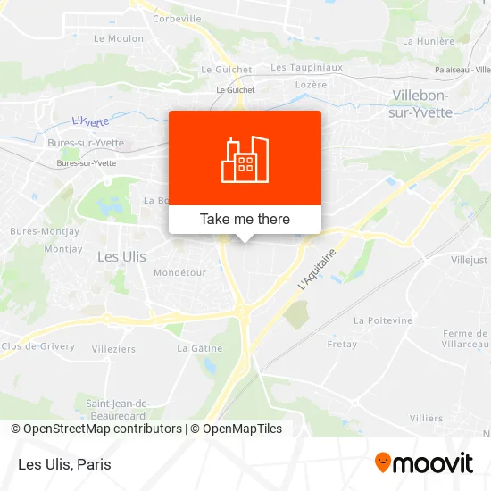 Les Ulis map