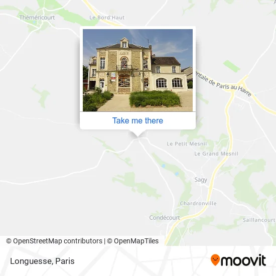 Longuesse map
