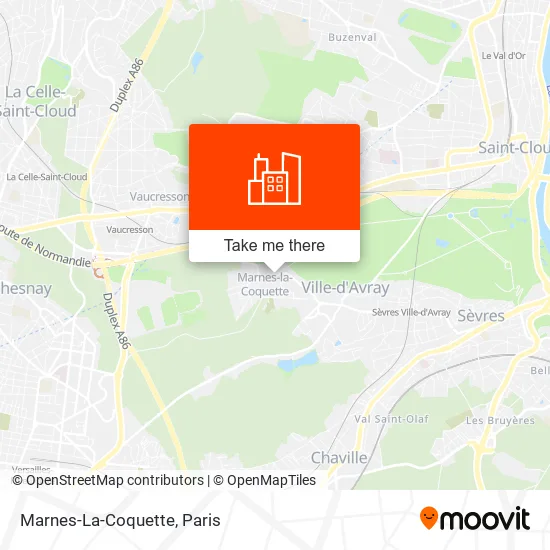 Marnes-La-Coquette map