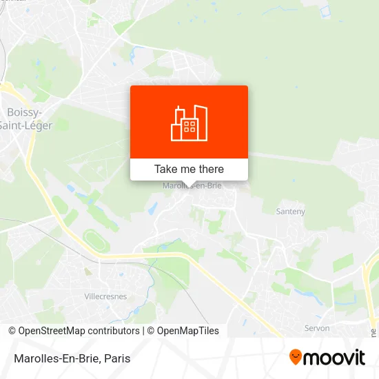 Mapa Marolles-En-Brie