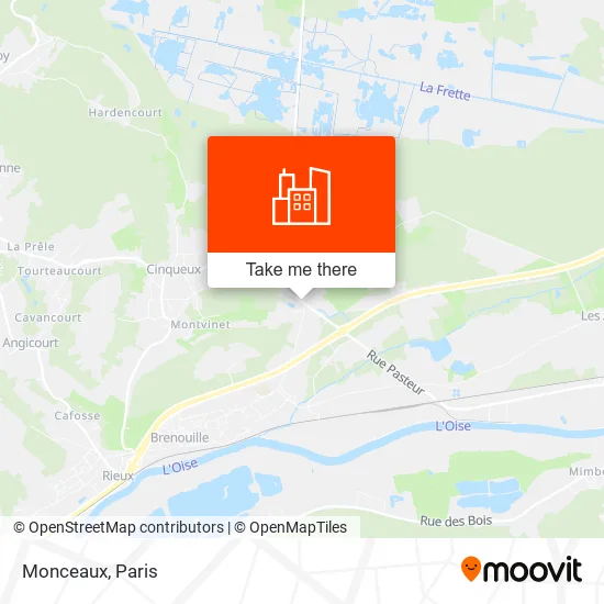 Monceaux map