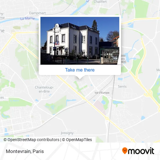 Montevrain map