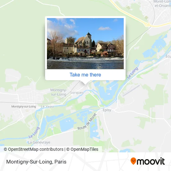 Montigny-Sur-Loing map