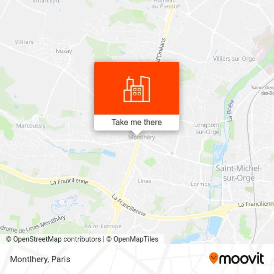 Montlhery map