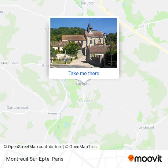 Mapa Montreuil-Sur-Epte