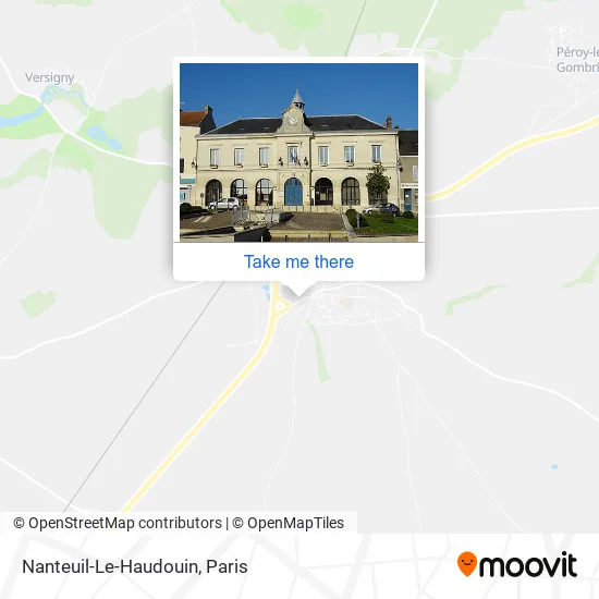 Mapa Nanteuil-Le-Haudouin