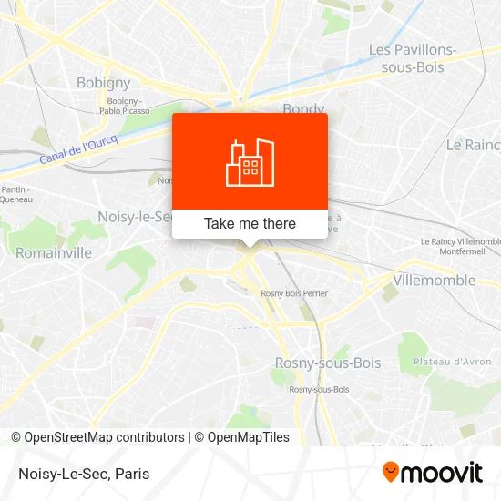 Noisy-Le-Sec map