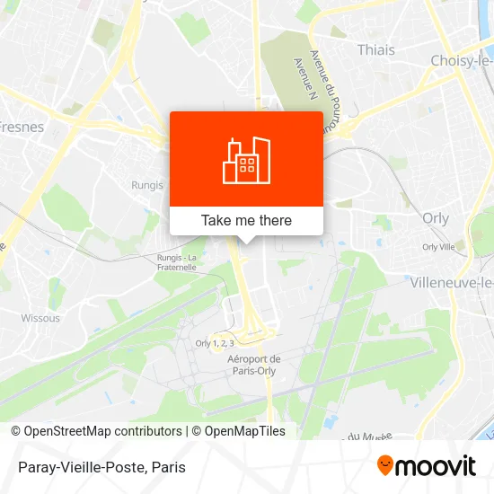 Paray-Vieille-Poste map
