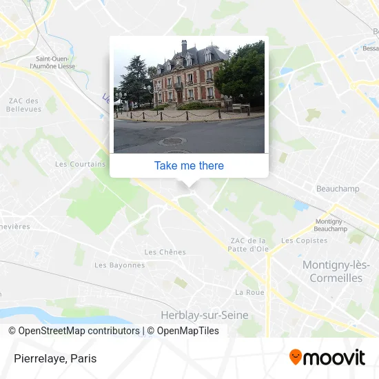 Pierrelaye map