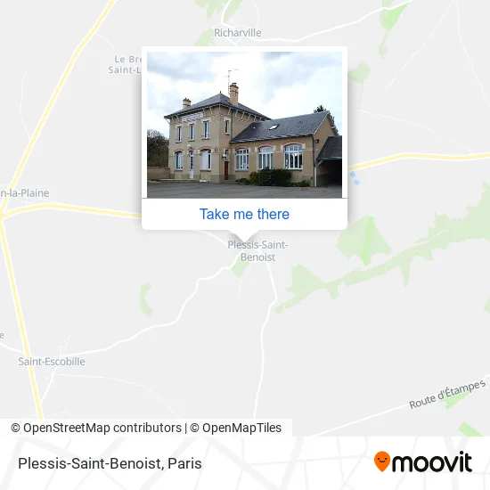Plessis-Saint-Benoist map