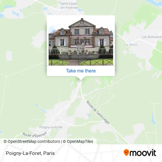 Poigny-La-Foret map