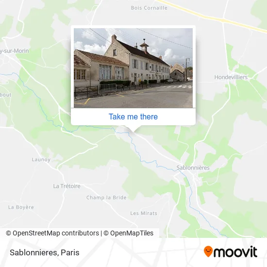 Sablonnieres map