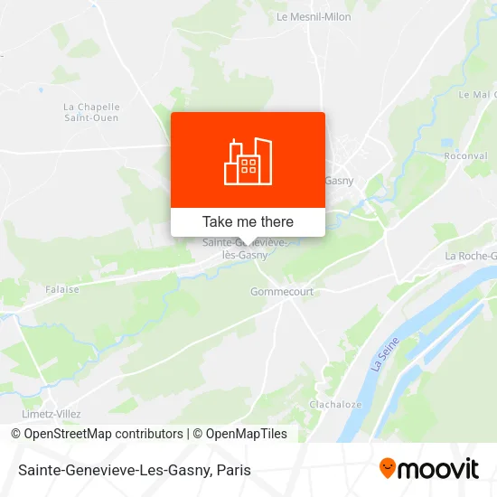 Mapa Sainte-Genevieve-Les-Gasny