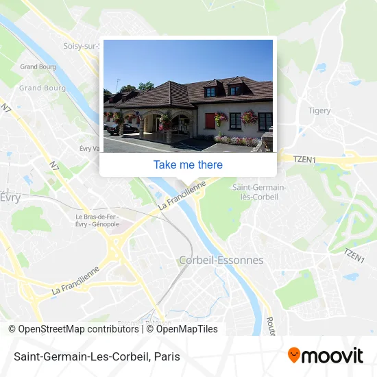 Mapa Saint-Germain-Les-Corbeil