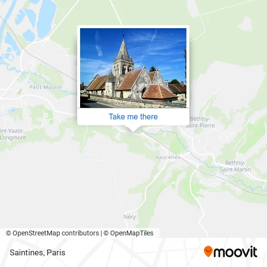 Saintines map
