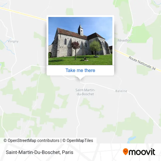 Mapa Saint-Martin-Du-Boschet