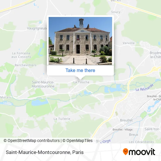 Saint-Maurice-Montcouronne map