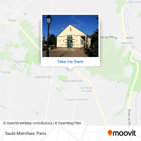 Saulx-Marchais map