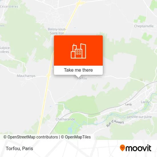 Torfou map