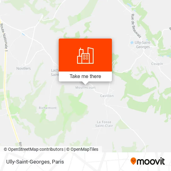 Mapa Ully-Saint-Georges