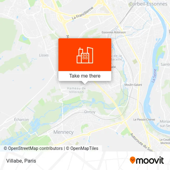 Villabe map