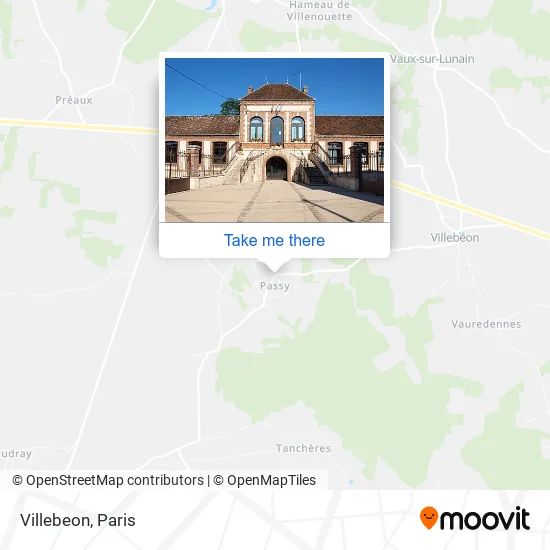 Villebeon map