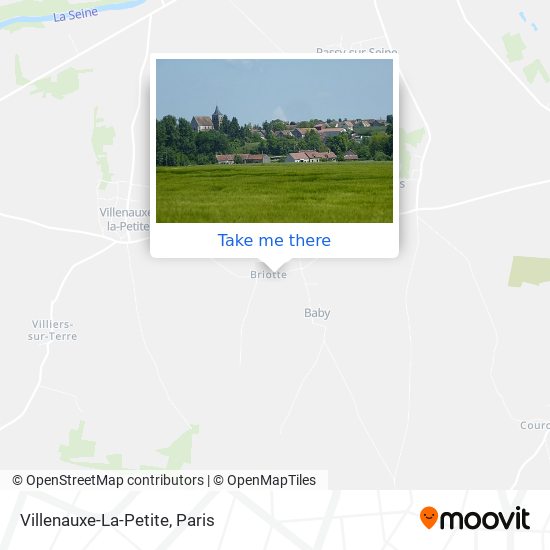 Mapa Villenauxe-La-Petite
