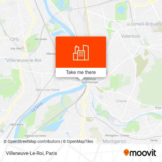 Villeneuve-Le-Roi map