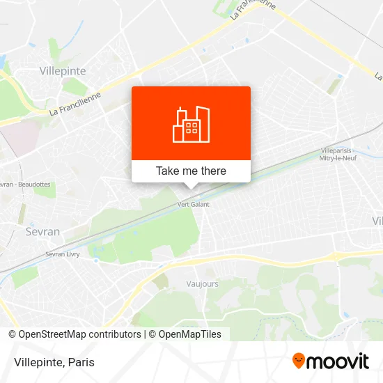 Villepinte map
