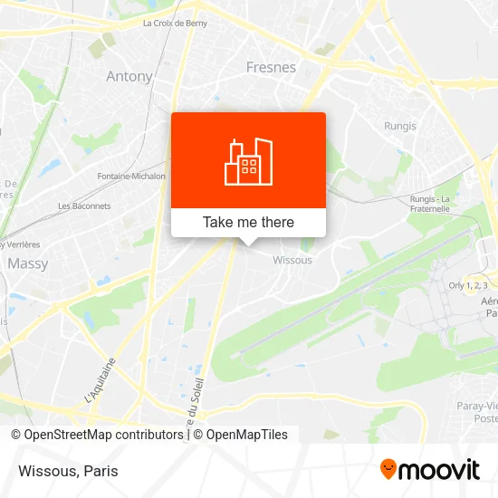 Wissous map